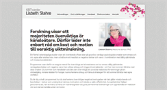 Desktop Screenshot of lisbethstahre.com
